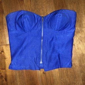 Blue Corset Top